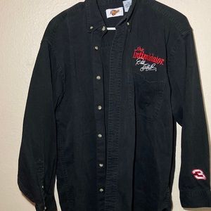 Vintage NASCAR Dale Earnhardt The KING button up